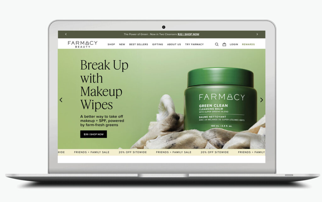 Farmacy Green Clean Homepage