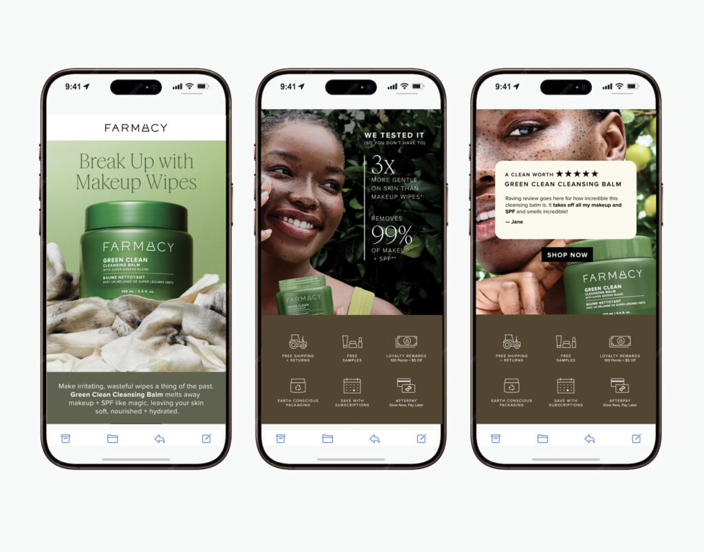 GC Cleansing Balm emails